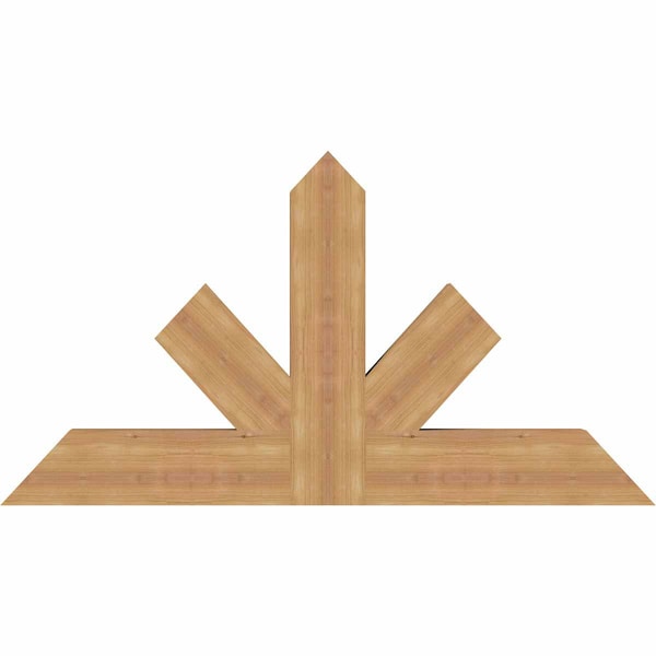 Ekena Millwork Saratoga Timber Gable Bracket, Western Red Cedar, 48"W x 26"H x 3 1/2"D x 5 1/2"F, 13/12 Pitch GBW048X26X0406SAR00SWR - main